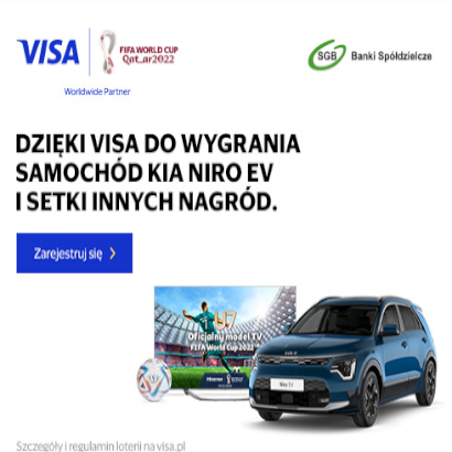 Płać Visa bezpiecznie i weź udział w loterii!